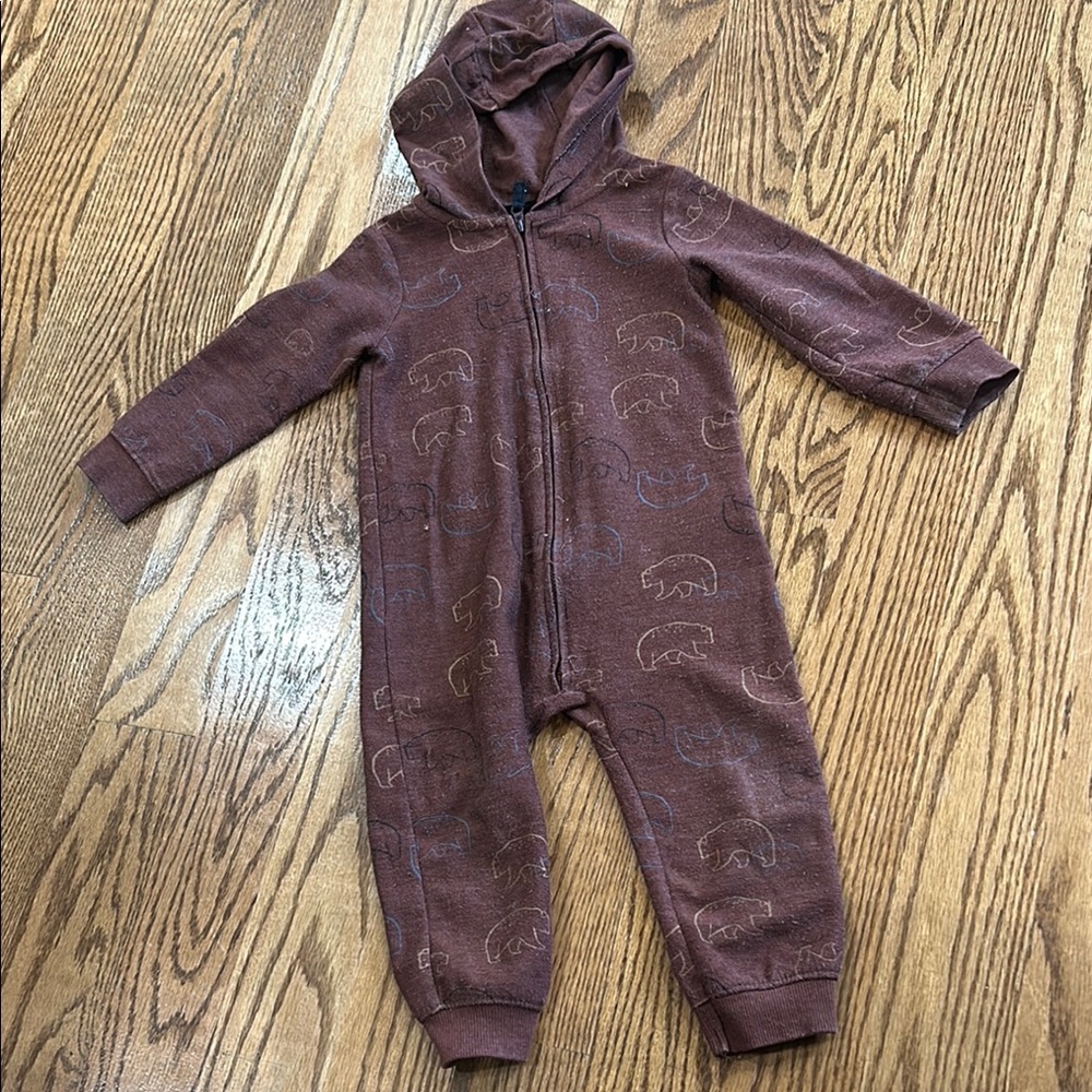 Cozy Brown Kids One Piece